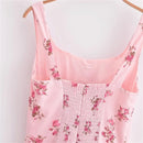 Summer Product Casual Women Wear Square Neck Waist Wrap Dress