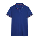 Summer Casual Polo Shirts Men Breathable Short Sleeve Turn Down Collar Slim Fit