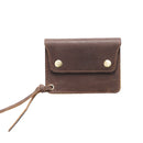 Genuine Leather Men Wallets Zipper Coin Purse Business Card Holder Small Portable Storage Bag