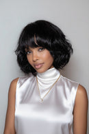 Bob Wig With Bangs Glueless Lace Short Wave Bob Wig Natural Bob Wig Human Hair Body Wave Bob Wigs