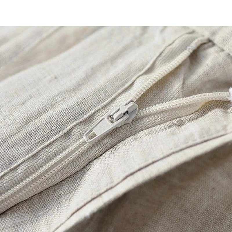 Elegant Cotton Linen Pants For Men Summer Loose Comfortable pants