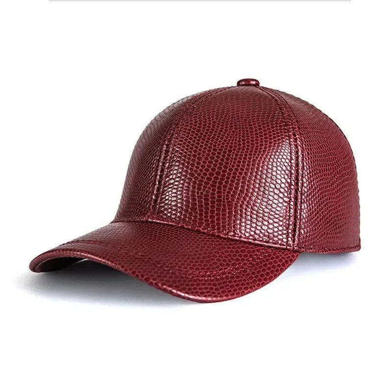 Red textured baseball cap on a white background, Obroi
