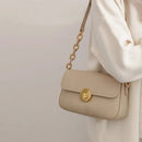 Simple Solid Chain Strap Flap Bag Leather Shoulder Bags for Women Ladies Crossbody Bag Designer
