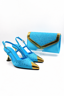 Italian Desing Women Shoes and Bag Set Sweet Style Super Heels