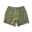 Pure Cotton Vertical Striped Men's shorts Summer Casual Length Pants