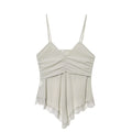 Women Lace Patchwork Camis Casual Summer Tops