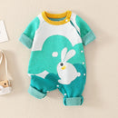 Autumn And Winter Baby Clothes Romper Bodysuit For Boys And Girls Pure Cotton Knitting Climbing Clothes