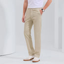 Men Straight Formal Trousers Pants Comfortable Casual Wide Long Pants