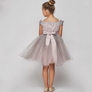 Flower Little Girl Dress Baby Dresses Beautiful Appliques Off The Shoulder Sleeveless Kid Evening Party Gowns