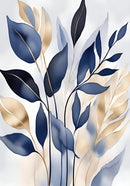 Retro Botanical Abstract Modern Leaves Art Poster Canvas Painting Wall Prints Picture for Living Room Home Decor