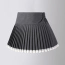 Spring Autumn Toddler Teenage Clothes Preppy Children Short Skirts Girls Pleated Bow Skirt