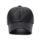Leather Hat Baseball Cap Outdoor Sunshade Face Caps For Men Street Trucker Hats