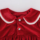 Baby Girl Rompers Years Infant Birthday Party Velvet Bodysuits Boutique Clothes Girl Red Birthday Kid Jumpsuit Clothing