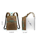 Leather Men Backpack Vintage Shoulder Bag for Man Travel Backpack for 16'' Laptop
