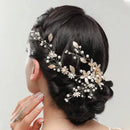 Handmade Blossom Headpiece Wedding Pearls Headbands Bridal Jewelry Hair Accessories for Women Hairstyle