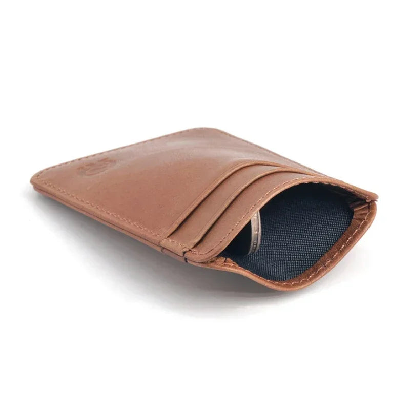 Men's Cardholder Wallet Luxury Designer Genuine Leather Credit Card Holder Portable