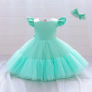 Tulle Wedding Baby Girl Dress Toddler Birthday Party Princess Dresses for Kids