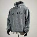 Autumn Winter Fleece Hood Sweatshirt Men Loose Casual Hoody