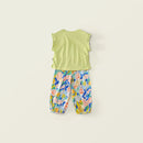 Girls Summer Sleeveless Vest Pants Two Piece Set