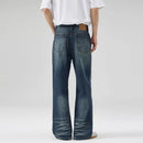 Flared Jeans Men Boot Cut Denim Pants Slim Spring Summer Jeans Full Length Bell Bottom Trousers