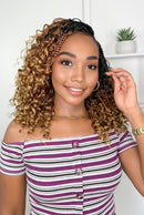 10" 8Packs Crochet Hair Box Braids Crochet Boho Braids With Curly Ends Crochet Hair For Women