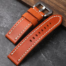 Orange Vintage Men's Watchband Rugged Without Clasp Thickened To For PAM111 441 Bracelet