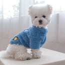 Autumn and Winter Pet Clothes Plush Warm Sweater Small and Medium-sized Dog Pullover