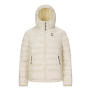 Down Jacket Men Zipper Pocket Winter Warm Safari Style Hooded Thick Drawstring Hem Padded Jacket Man