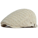 Berets Breathable Straw Spring Summer Sun Hat Beret Hat Adjust Ivy Flat Cap Unisex Beret Cap