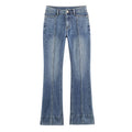 Spring Women's Seam Flared Jeans Zipper High Waist Slim Trousers Stretch Jeans