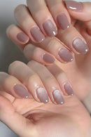 Eye Almond Fake Nails Pointed Head Wearable Manicure Nail Full Cover Press on Nails Women