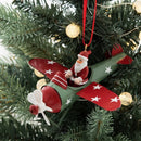 Retro Christmas Pendant Antique Style Santa Claus Airplane Christmas Tree Hanging Decoration