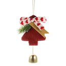 Plush Christmas Tree Bells Pendant Tree Hanging Ornament Merry Christmas Decorations