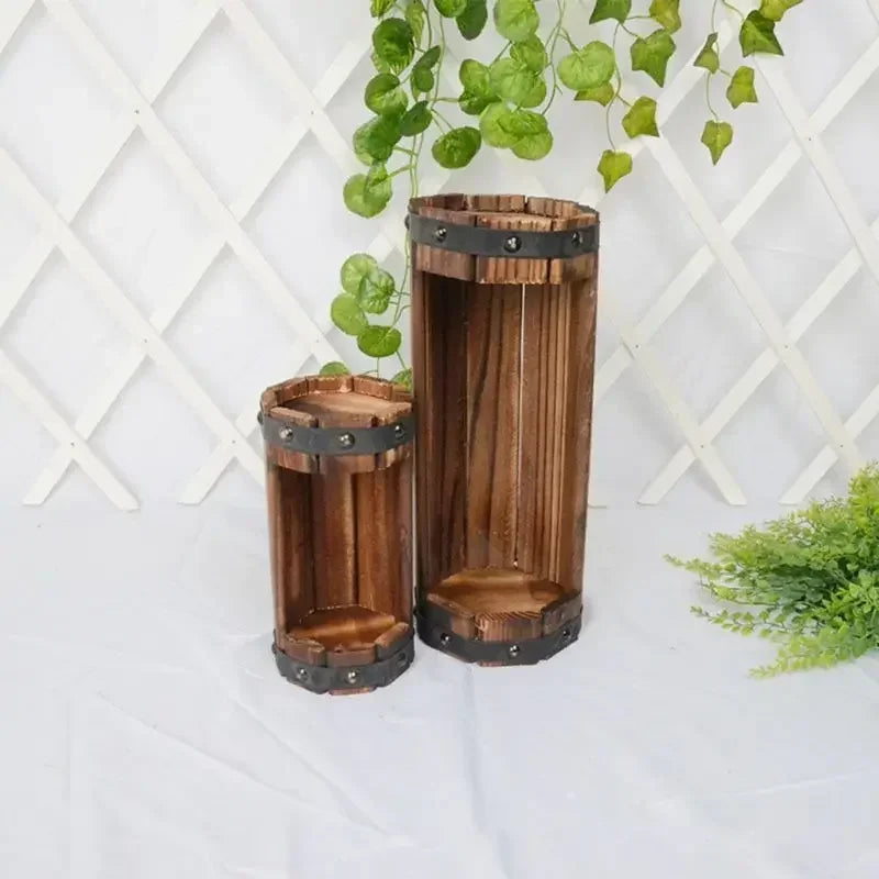 Flower Pots Transplanting Gardening Planting Plant for Home Garden Plants Nursery Cup Transplant Flower Wooden Plant Pots