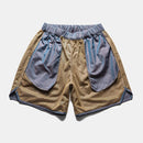 Men Shorts Trendy Belt Lined Summer Lace Up Design Quick Drying