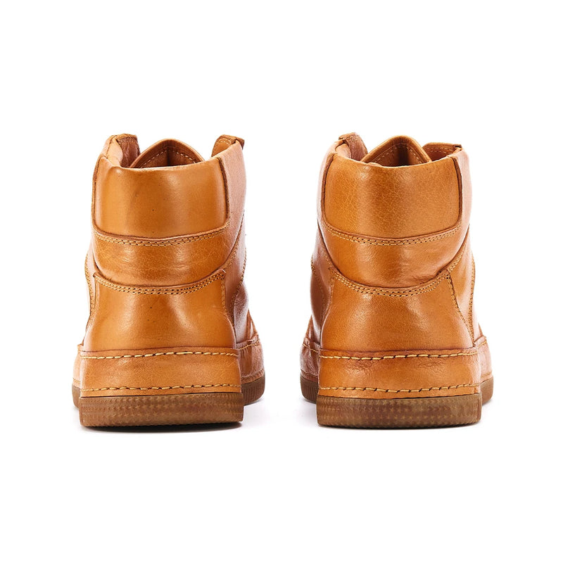 Breathable Handmade Designer Leather Boots for Men Casual Boots