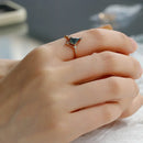 Natural Gemstone Green Moss Agate Ring For Women 925 Sterling Silver Gold Plated Jewelry Gift