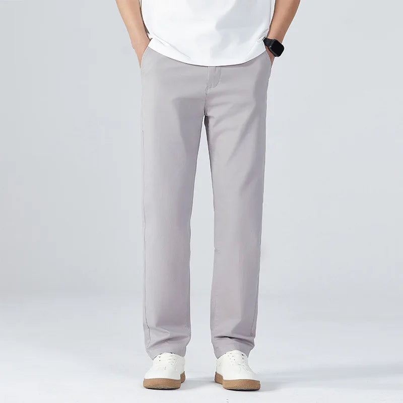 Spring Summer Casual Pants Men Straight Pant For Men Stretch Formal Trousers For Male