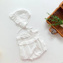 Summer Baby Romper Lace Cotton Soft Lovely Hat Baby Girl Jumpsuit Kids Clothes 0-24 Months