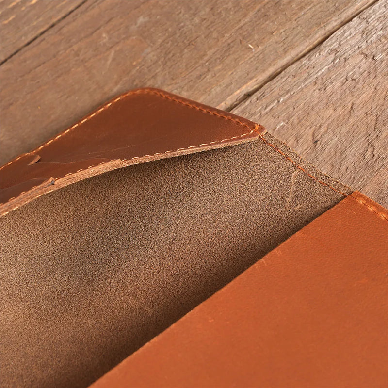 Leather Men's Card Wallet For Men and Women ID Card Pocket