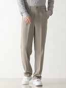 Spring Autumn Casual Pants Men Stretched Draped Slacks Straight Trousers Male Suit Pant