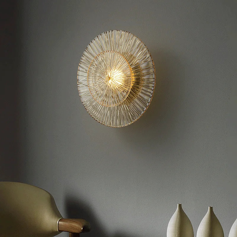 Home Decor For Living Room Background Wall Lamp Bedroom Light Fixtures Luxury Glass Corridor