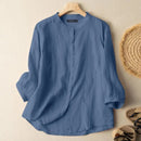 Summer Women's Blouse Solid Tops Female Casual Elegant Shirts Vintage