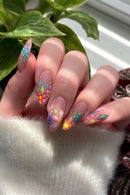 Wearable Manicure Almond Nails Summer Spring Long Nails Tips Girl
