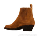 Men's Genuine Leather Ankle Boots – Stylish Chelsea Boots with Frosted Finish