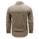 Beige long-sleeve shirt on a white background, Obroi