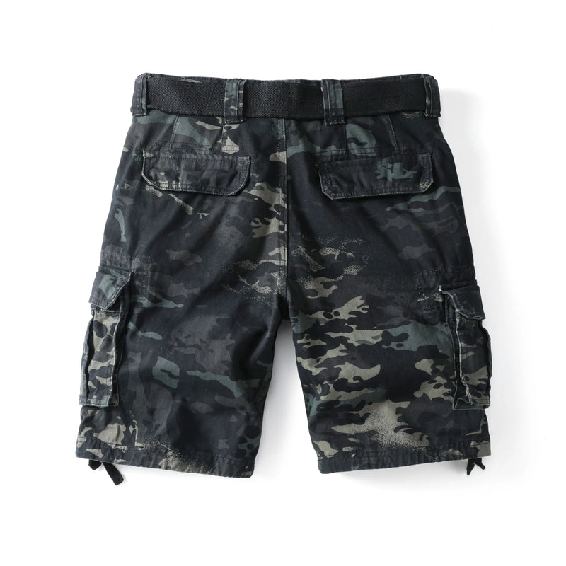 Men Camo Cargo Shorts for Men Casual Outdoor Work Relaxed Fit Shorts