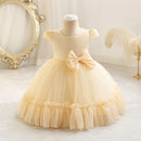 Baby Girls Tulle Princess Dresses Pink Lace Wedding Birthday Little Girl Kid's Clothes for Toddler