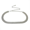 Silver chain necklace on a white background, Obroi