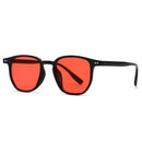 Square Men Sunglasses Red Blue Shades UV400 Women Punk Rivets Sun Glasses